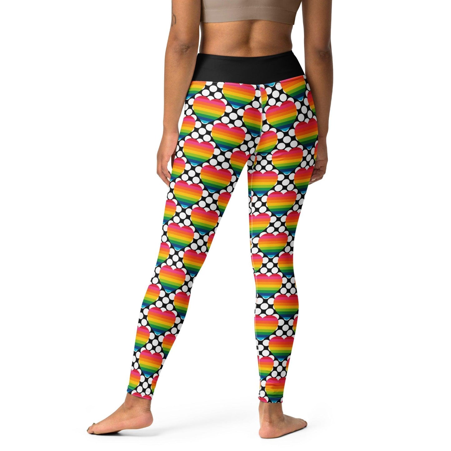 ELLIE LOVE DOT rainbow -2- Yoga Leggings | SHALMIAK