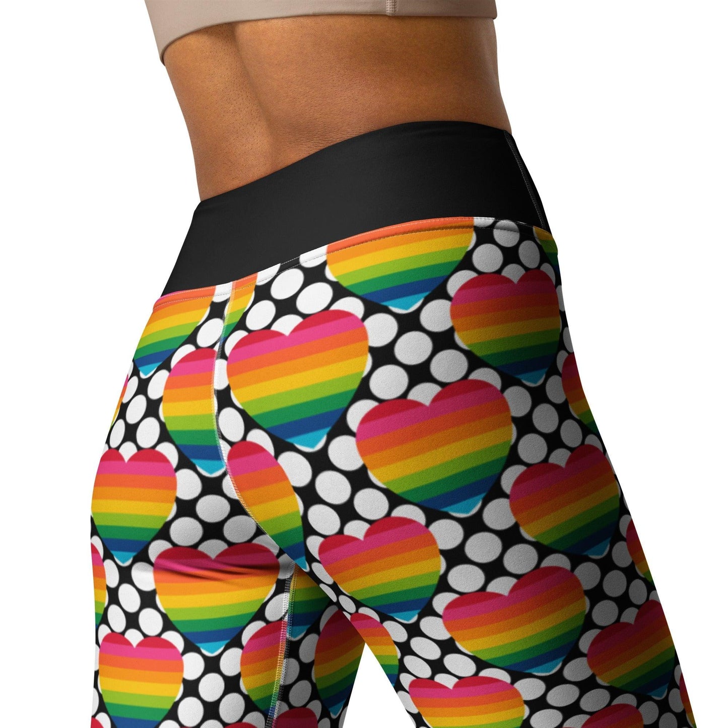 ELLIE LOVE DOT rainbow -2- Yoga Leggings | SHALMIAK