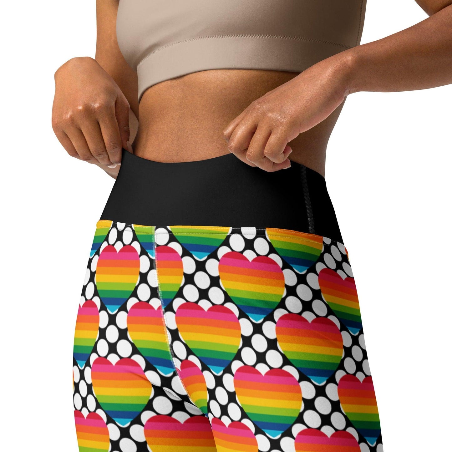 ELLIE LOVE DOT rainbow -2- Yoga Leggings | SHALMIAK