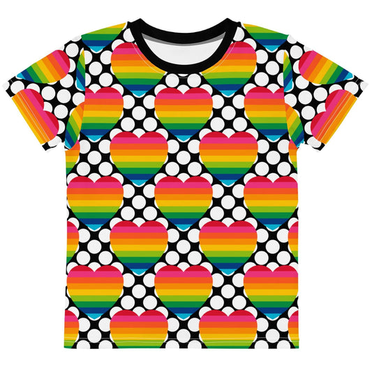ELLIE LOVE DOT rainbow - Kids' T-Shirt | SHALMIAK