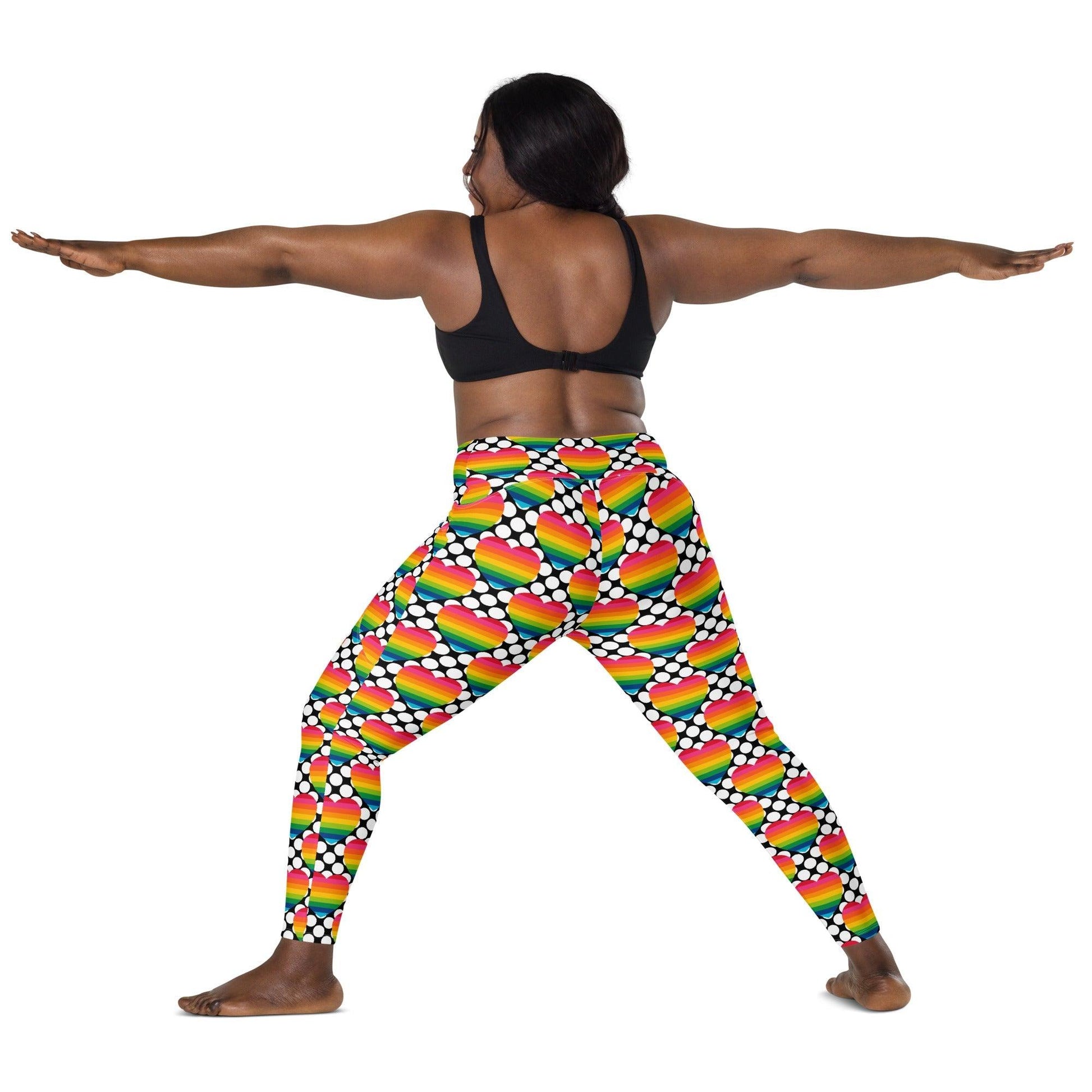 ELLIE LOVE DOT rainbow - Leggings With Pockets | SHALMIAK