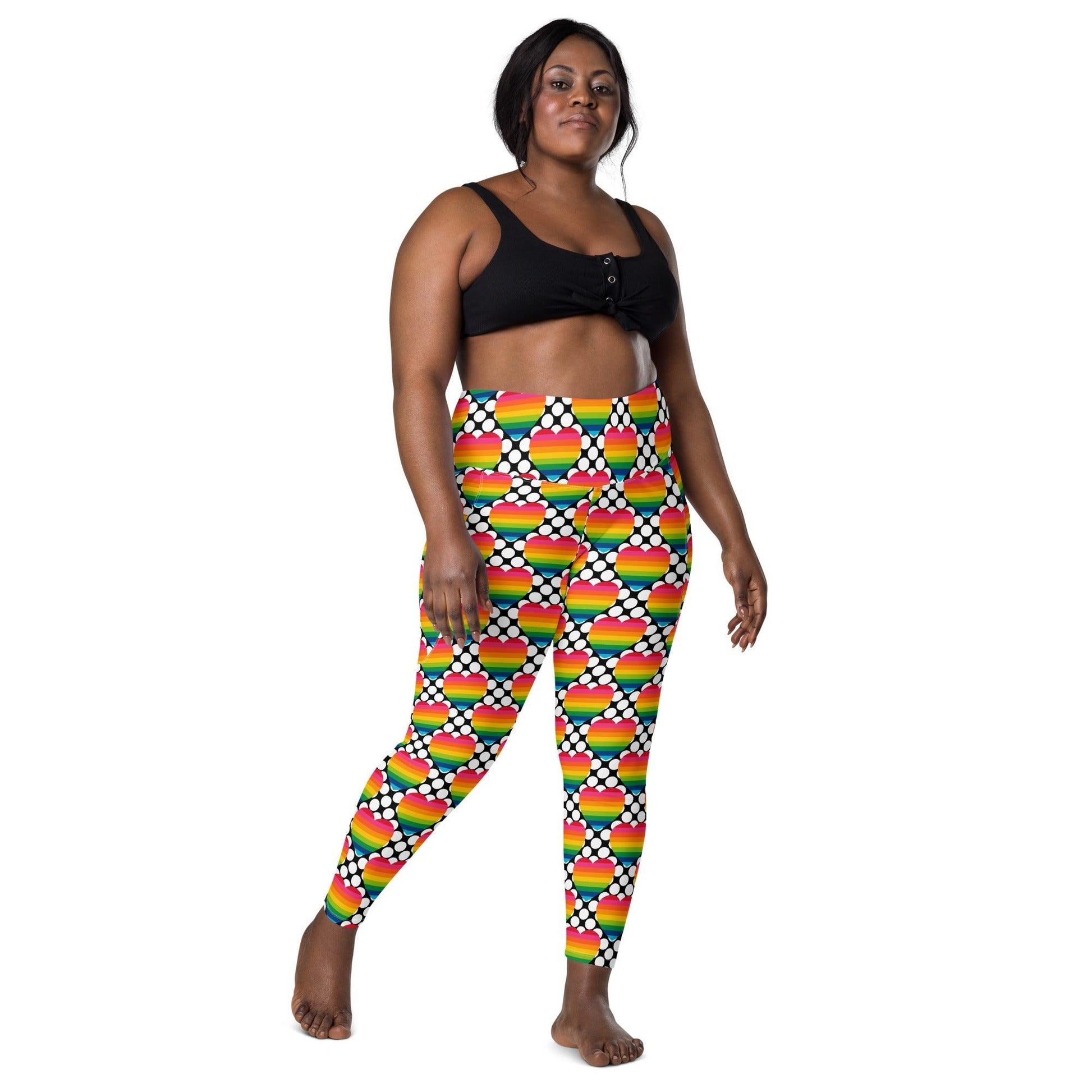ELLIE LOVE DOT rainbow - Leggings With Pockets | SHALMIAK