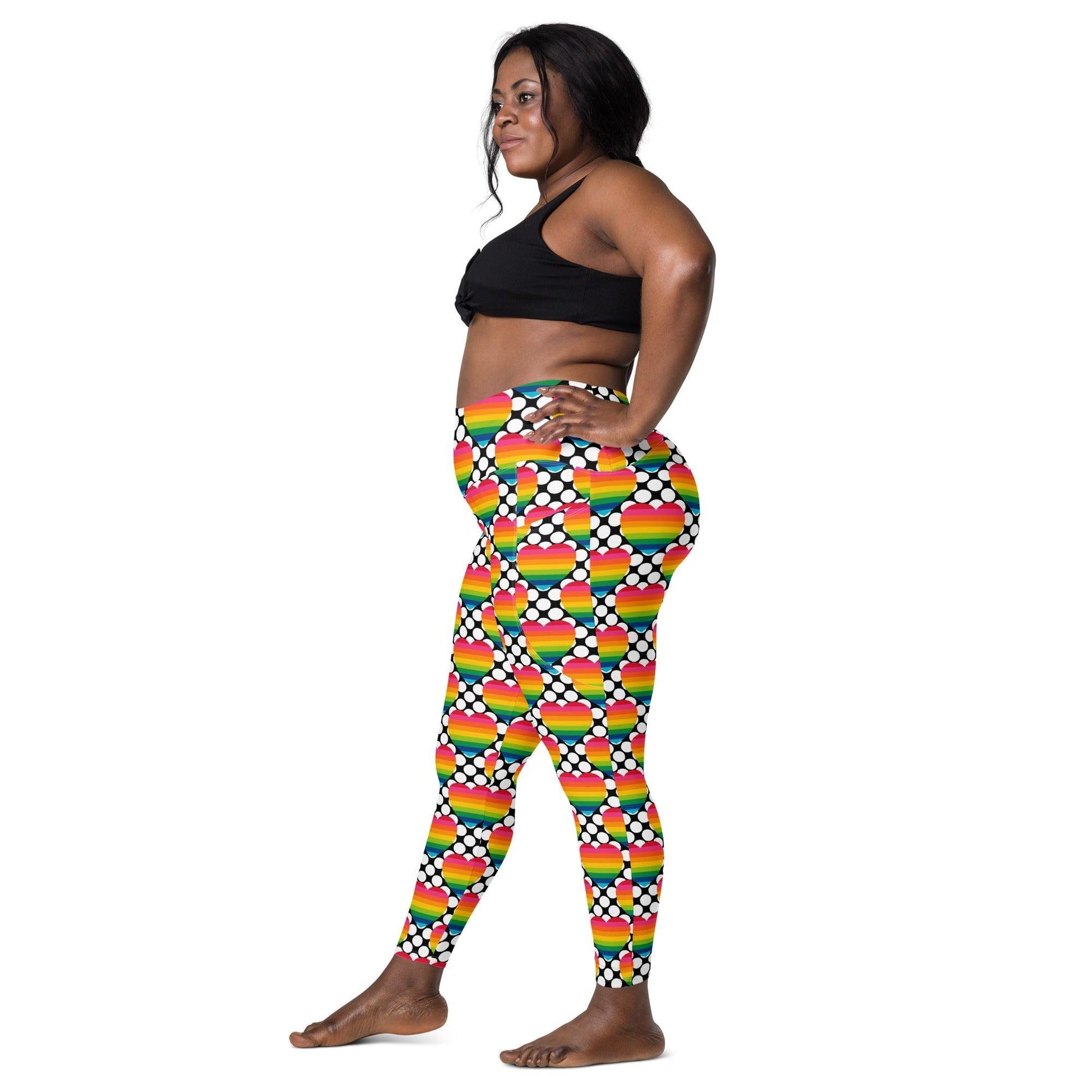 ELLIE LOVE DOT rainbow - Leggings With Pockets | SHALMIAK