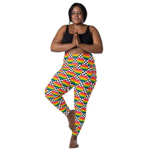 ELLIE LOVE DOT rainbow - Leggings With Pockets | SHALMIAK