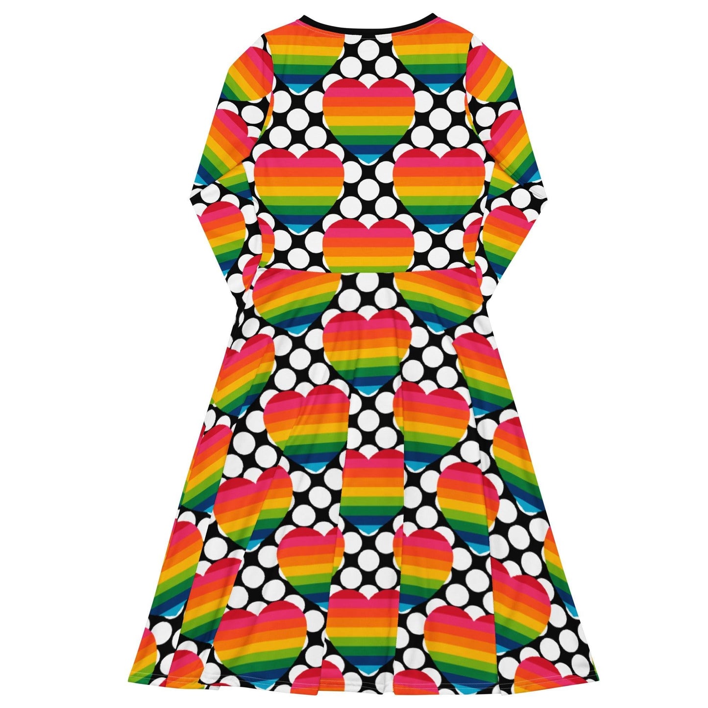 ELLIE LOVE DOT rainbow - Midi Dress With Pockets | SHALMIAK