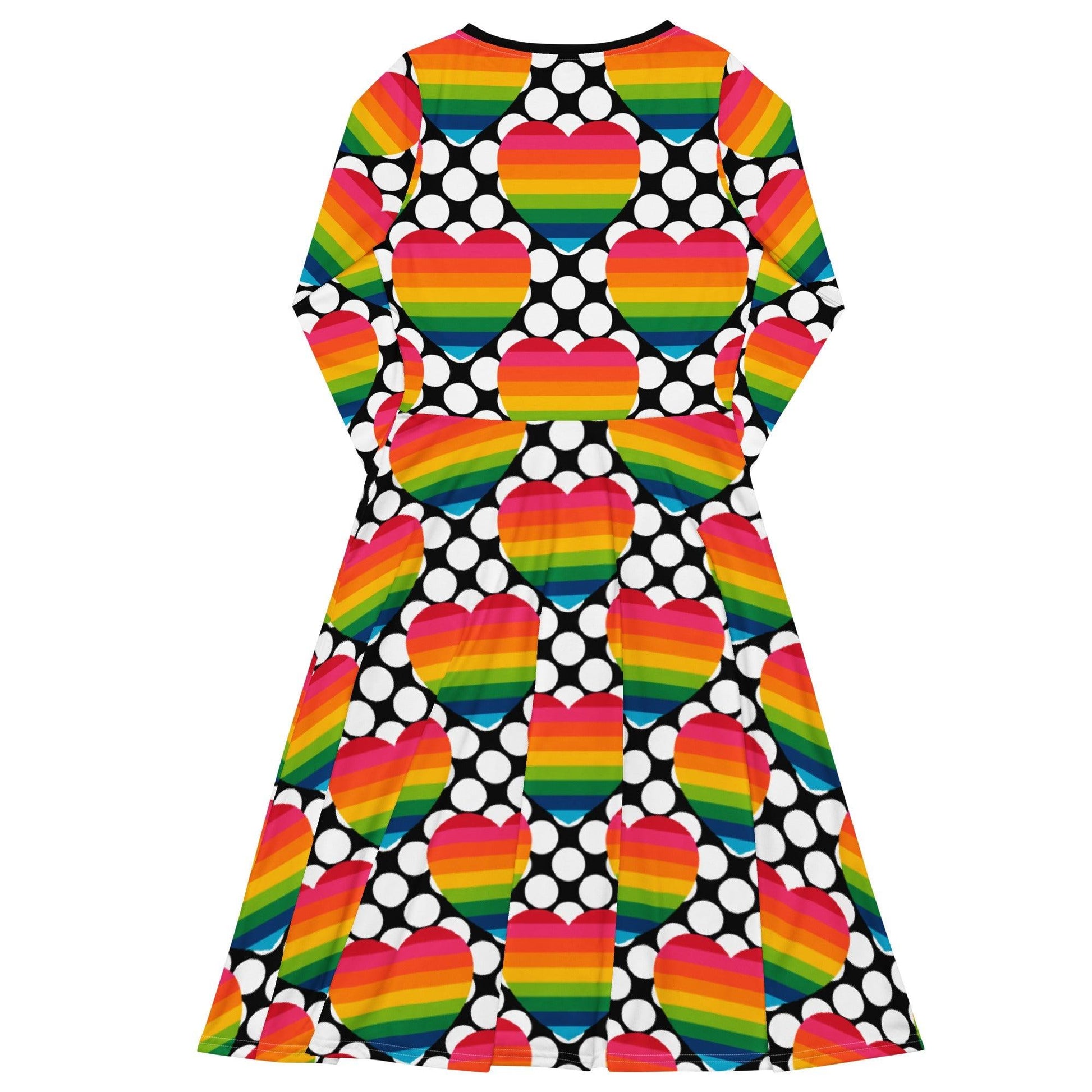 ELLIE LOVE DOT rainbow - Midi Dress With Pockets | SHALMIAK