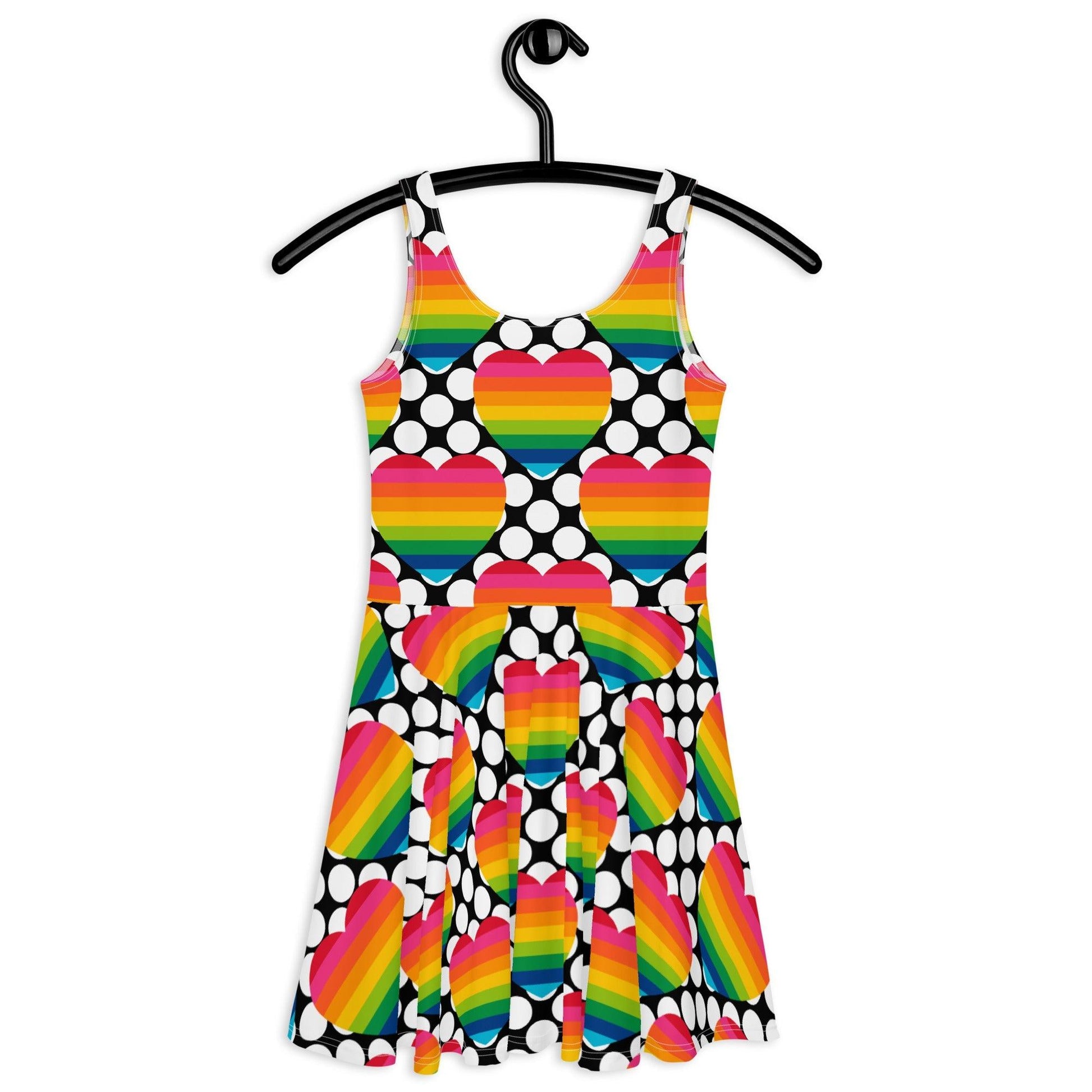 ELLIE LOVE DOT rainbow - Skater Dress | SHALMIAK