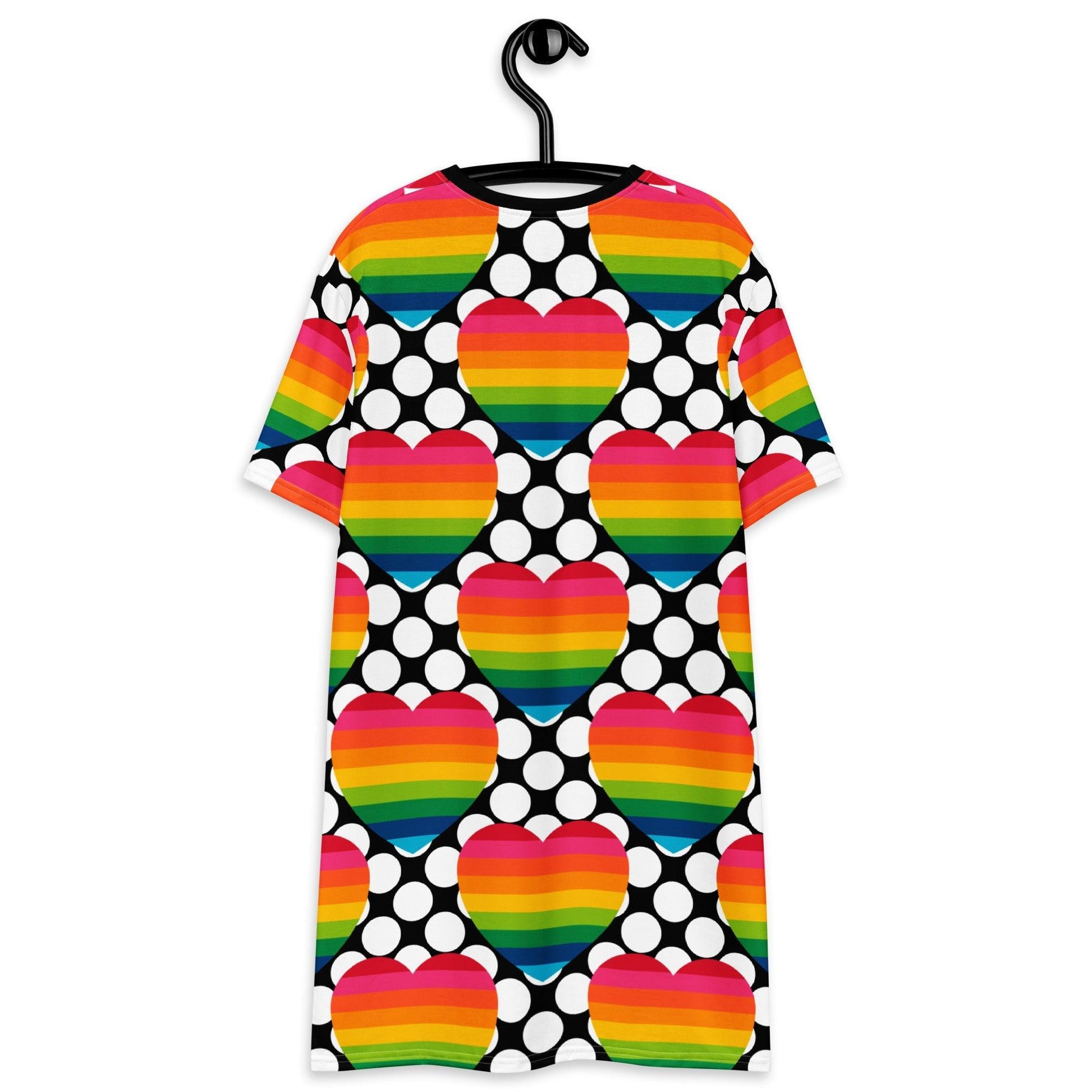 ELLIE LOVE DOT rainbow - T-Shirt Dress | SHALMIAK