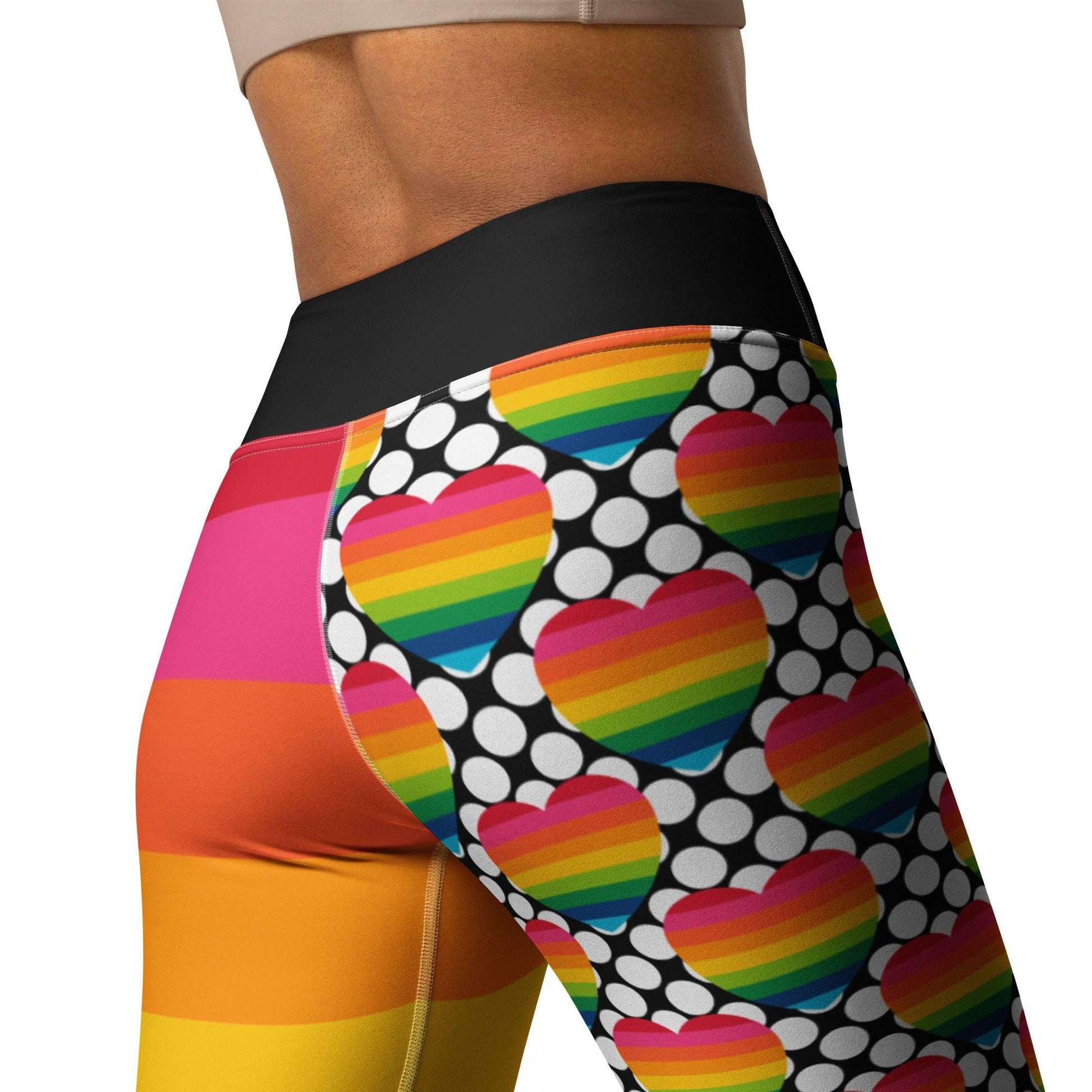 ELLIE LOVE DOT rainbow - Yoga Leggings | SHALMIAK