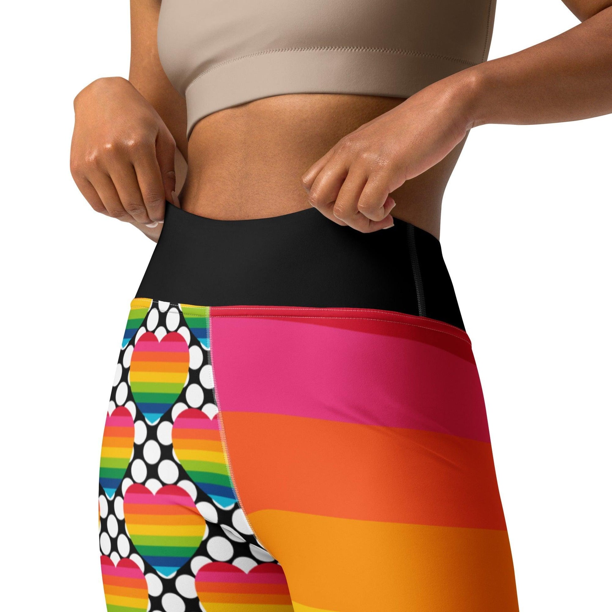 ELLIE LOVE DOT rainbow - Yoga Leggings | SHALMIAK