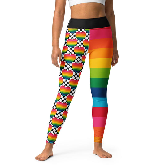 ELLIE LOVE DOT rainbow - Yoga Leggings | SHALMIAK
