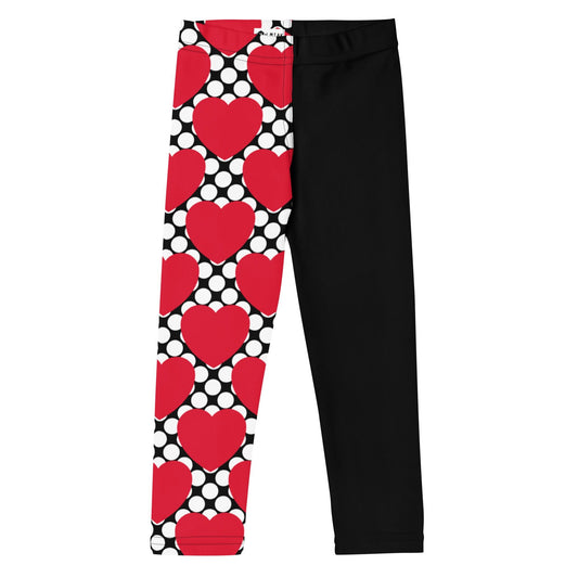 ELLIE LOVE DOT red black - Kids' Leggings | SHALMIAK