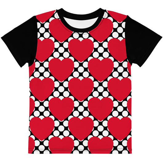 ELLIE LOVE DOT red black - Kids' T-Shirt | SHALMIAK