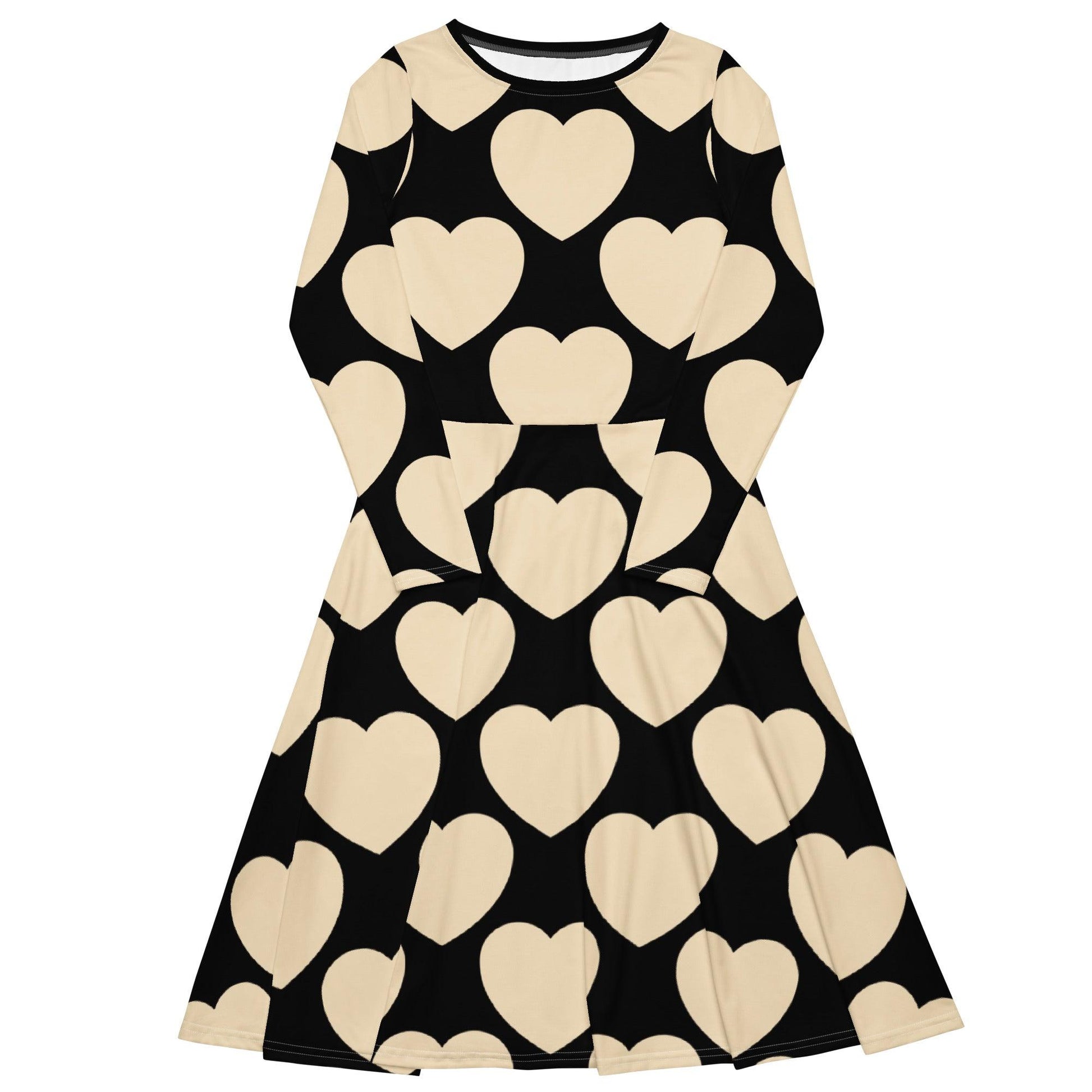 ELLIE LOVE black - Midi Dress With Pockets | SHALMIAK