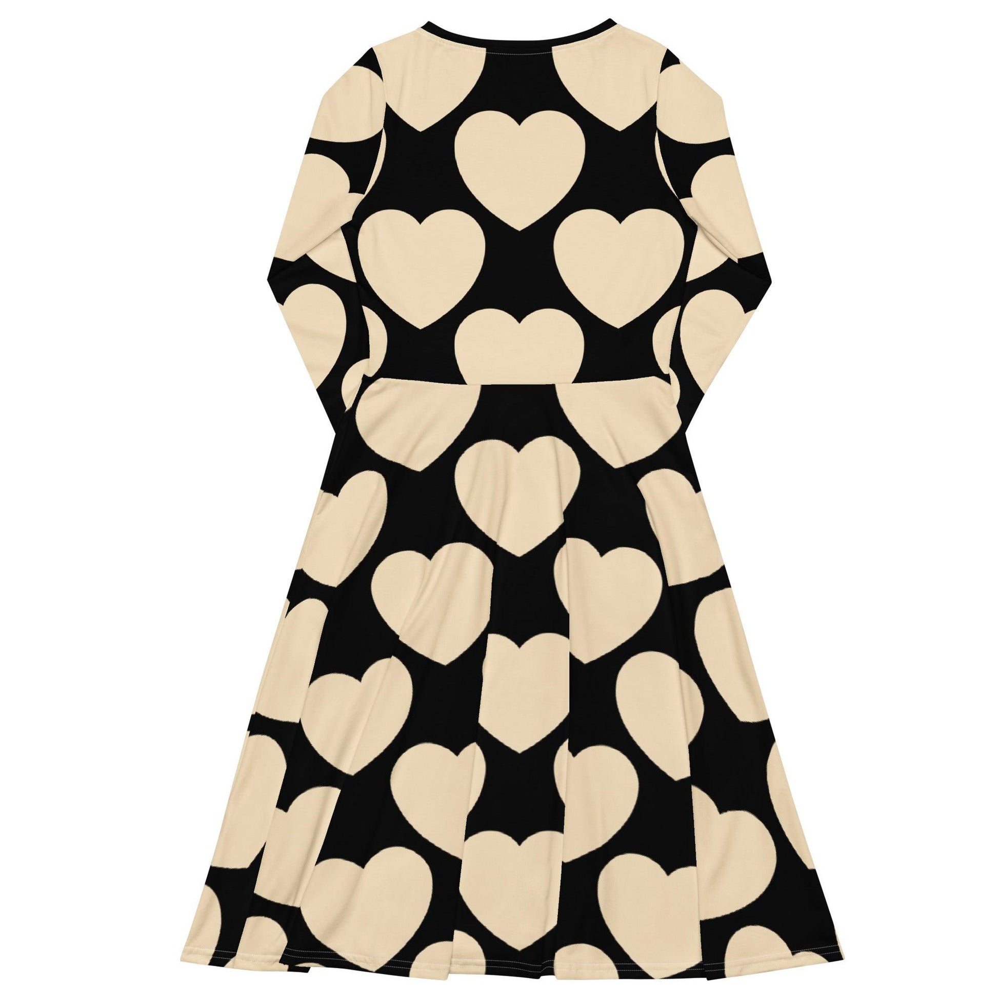ELLIE LOVE black - Midi Dress With Pockets | SHALMIAK