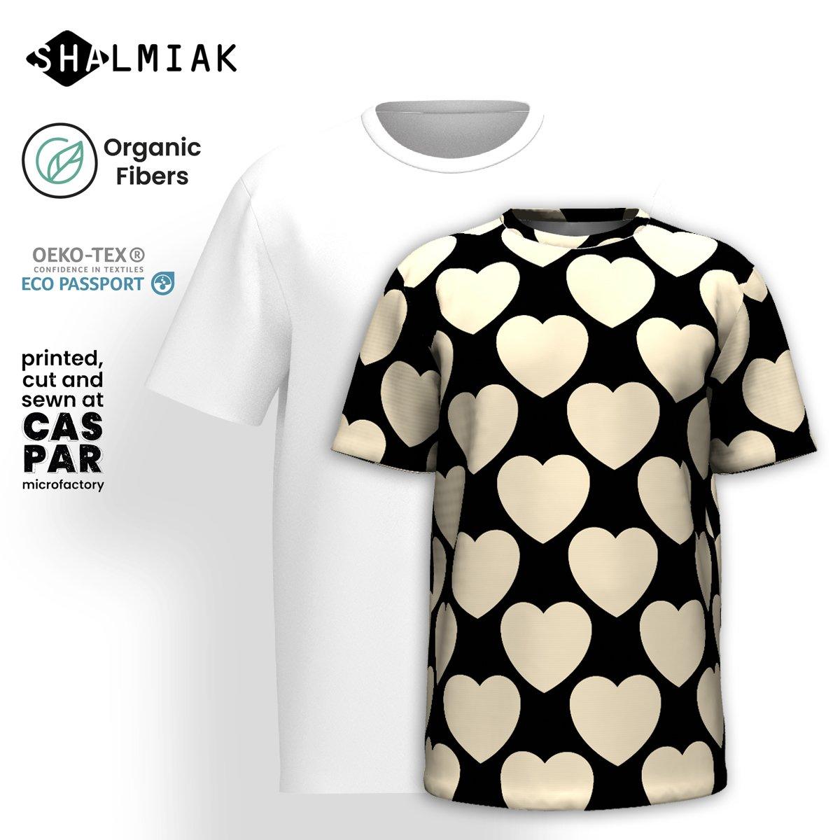 ELLIE LOVE black - Organic Cotton T-Shirt | SHALMIAK