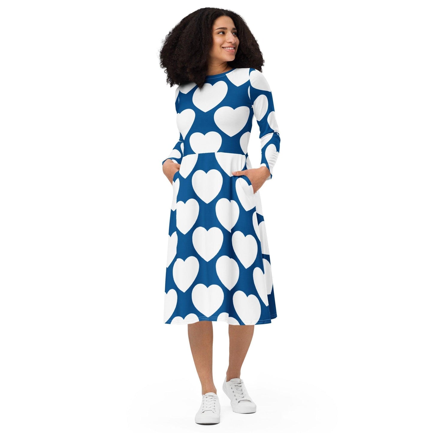 ELLIE LOVE fin - Midi Dress With Pockets | SHALMIAK