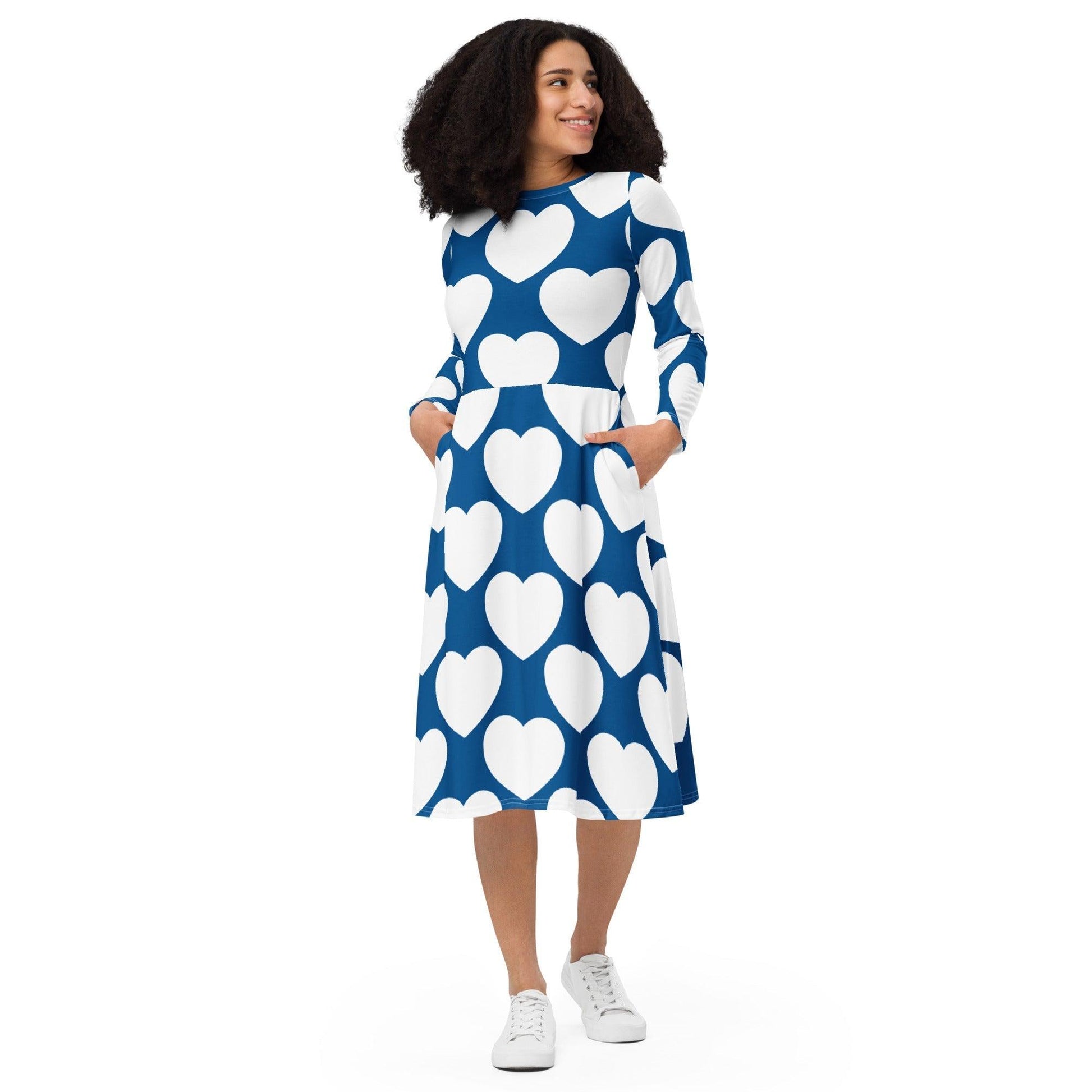 ELLIE LOVE fin - Midi Dress With Pockets | SHALMIAK