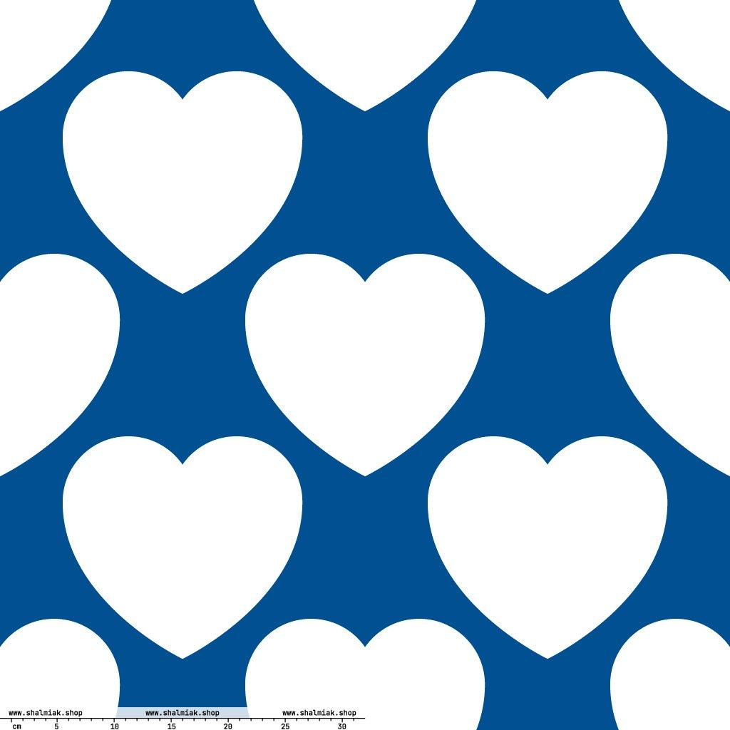 Fabric - ELLIE LOVE fin XL - Bold Heart Print