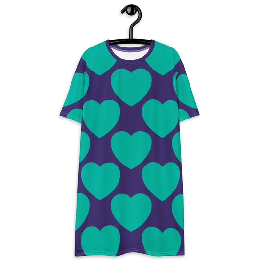 ELLIE LOVE mint purple - T-Shirt Dress | SHALMIAK