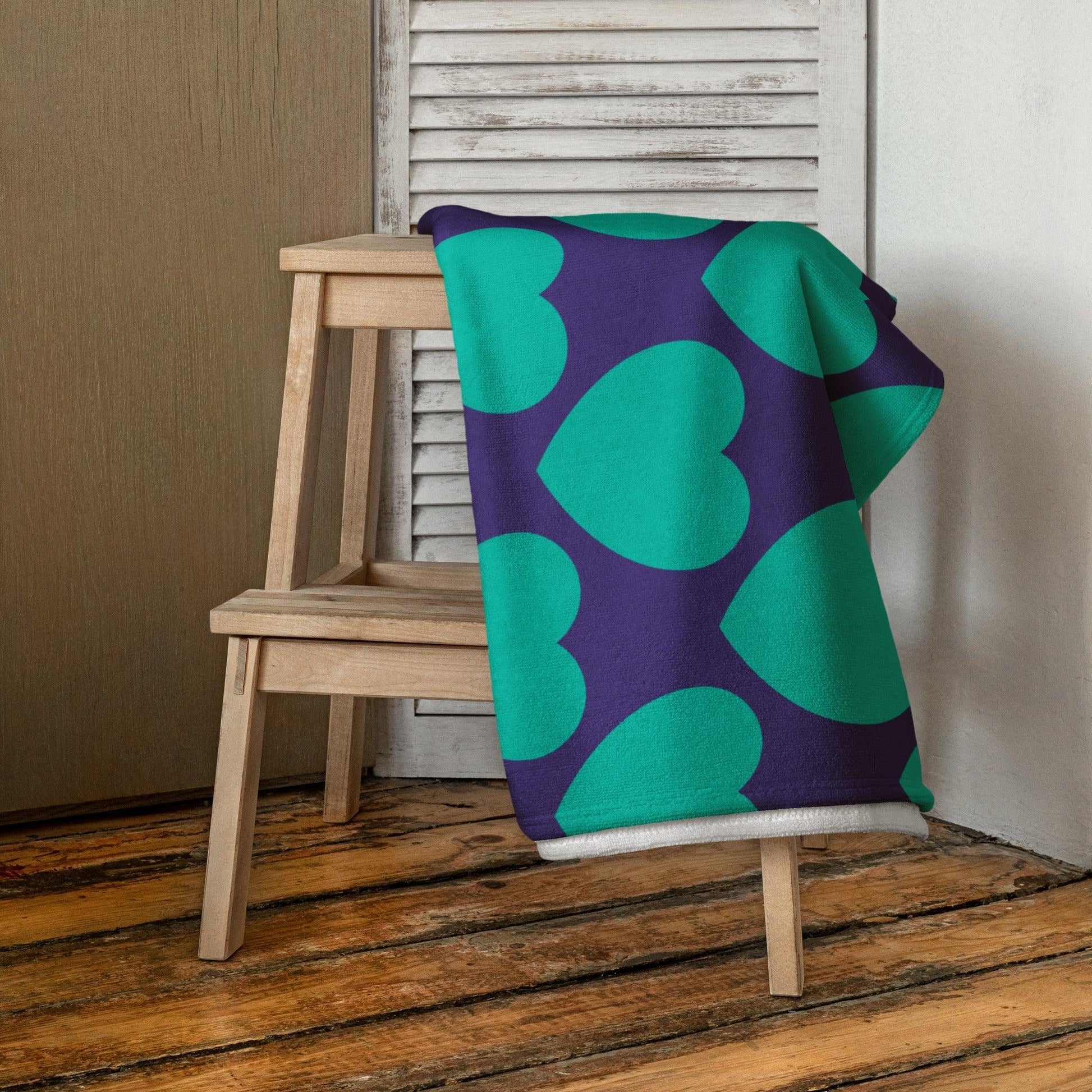ELLIE LOVE mint purple - Towel | SHALMIAK