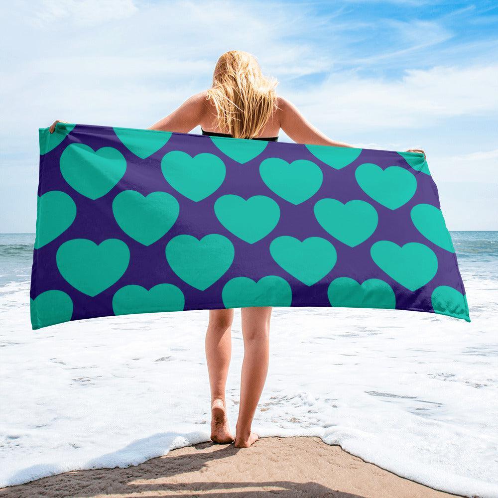 ELLIE LOVE mint purple - Towel | SHALMIAK