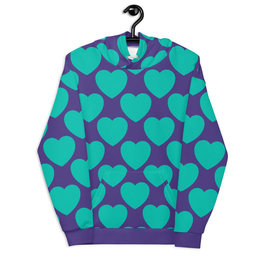 ELLIE LOVE mint purple - Hoodie | SHALMIAK