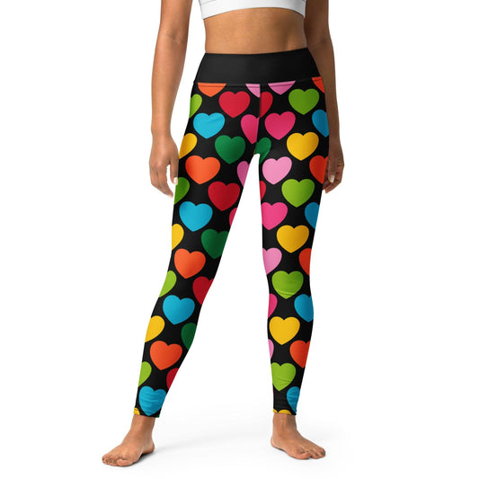 ELLIE LOVE mix black -2- Yoga Leggings | SHALMIAK