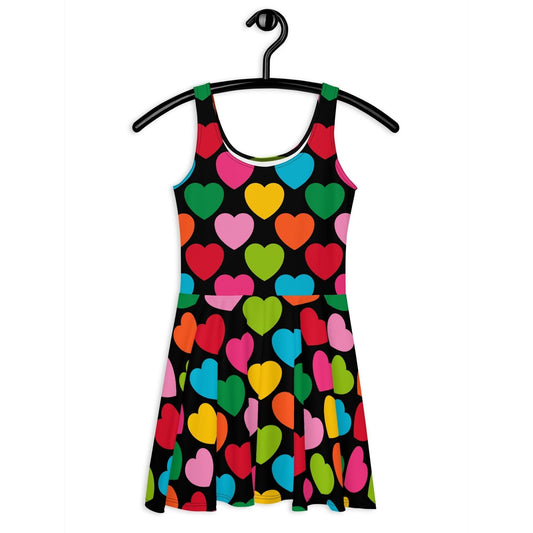 ELLIE LOVE mix black - Skater Dress | SHALMIAK