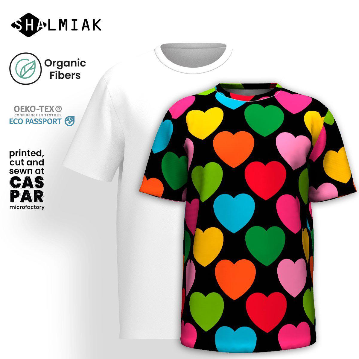 ELLIE LOVE mix black - Organic Cotton T-Shirt | SHALMIAK