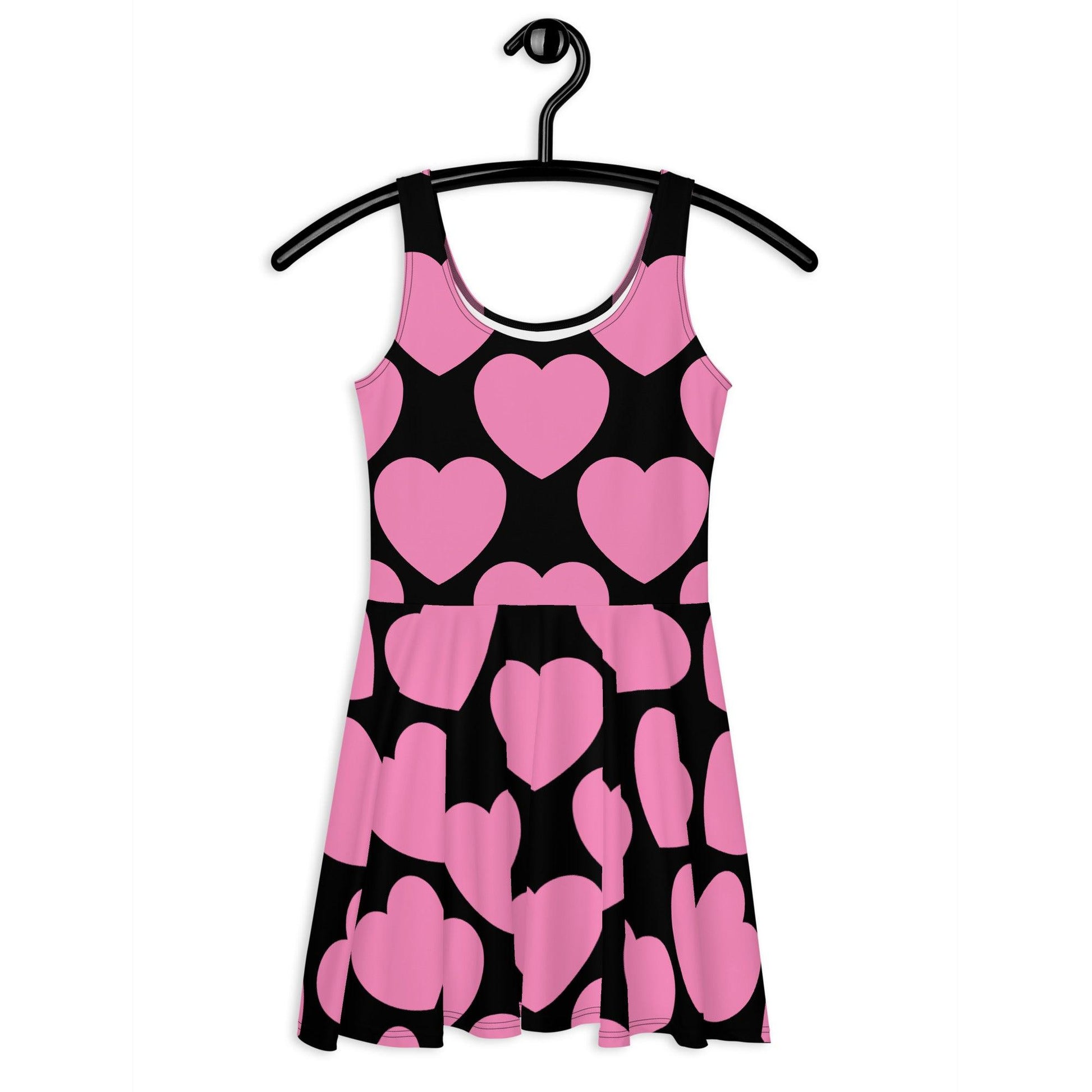 ELLIE LOVE pink black - Skater Dress | SHALMIAK