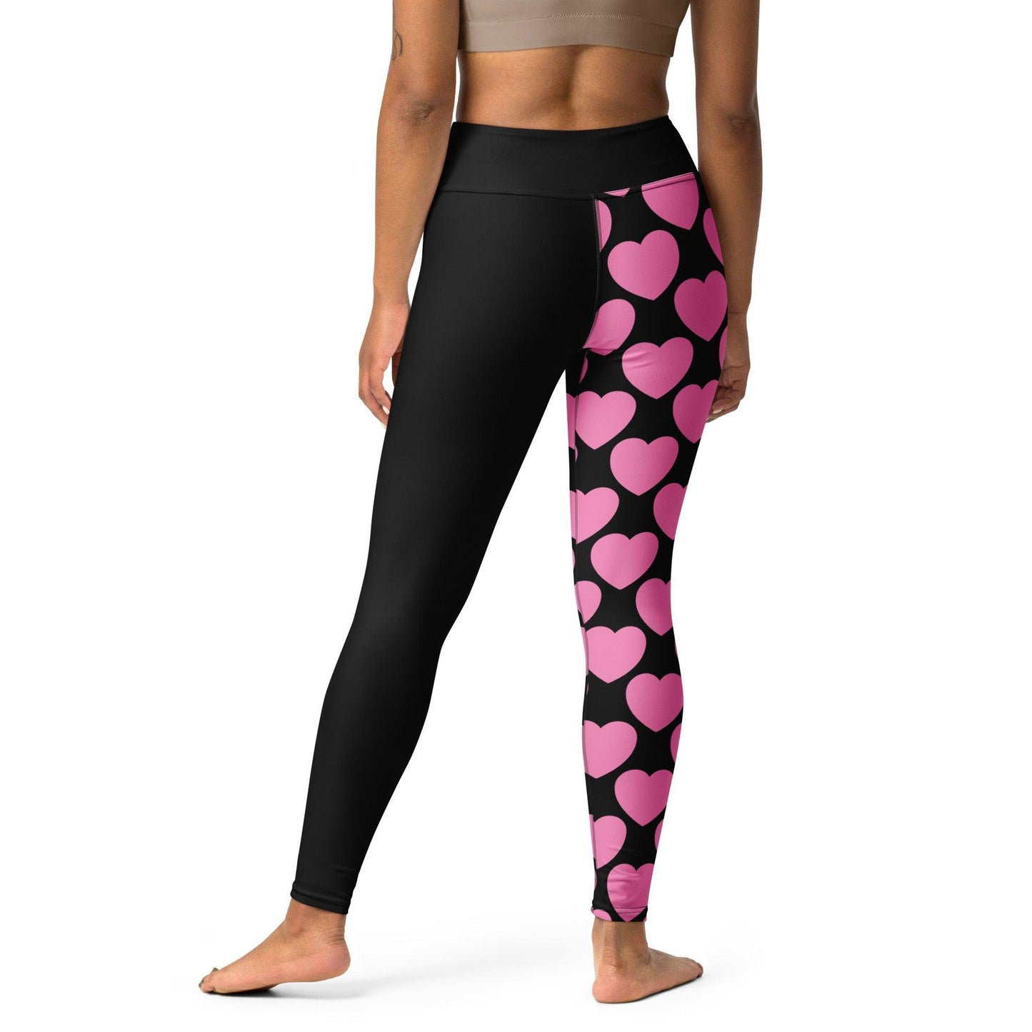 ELLIE LOVE pink black - Yoga Leggings | SHALMIAK