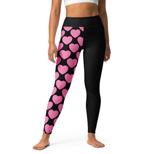 ELLIE LOVE pink black - Yoga Leggings | SHALMIAK