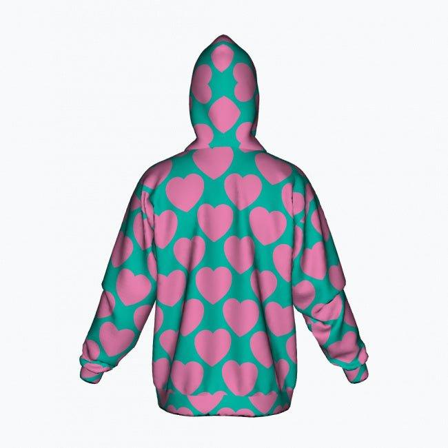 ELLIE LOVE pink mint - Cotton Zipper Hoodie | SHALMIAK