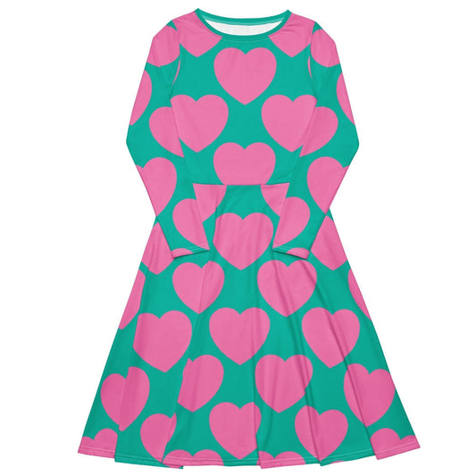 ELLIE LOVE pink mint - Midi Dress With Pockets | SHALMIAK