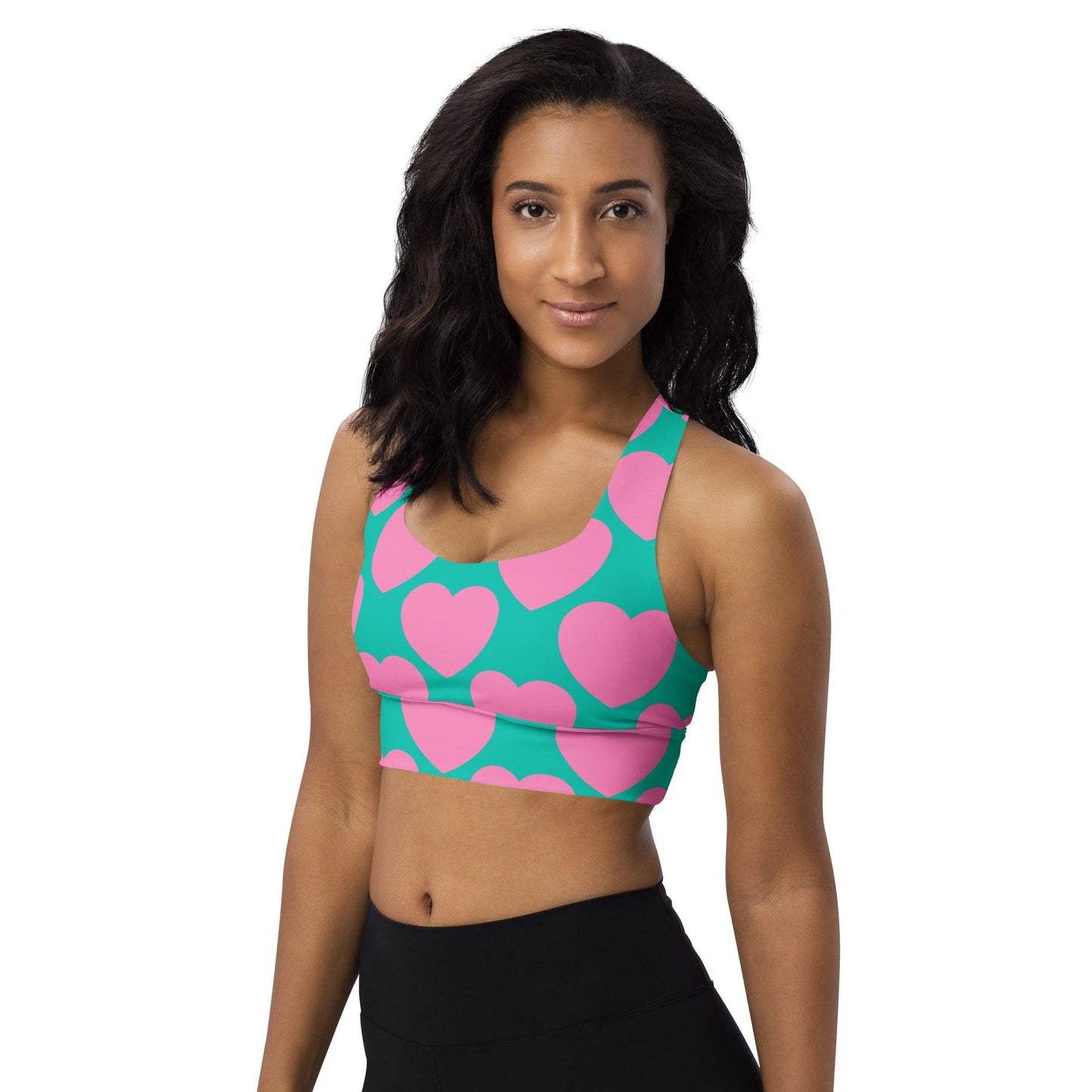 Sports Bra - ELLIE LOVE pink mint | SHALMIAK