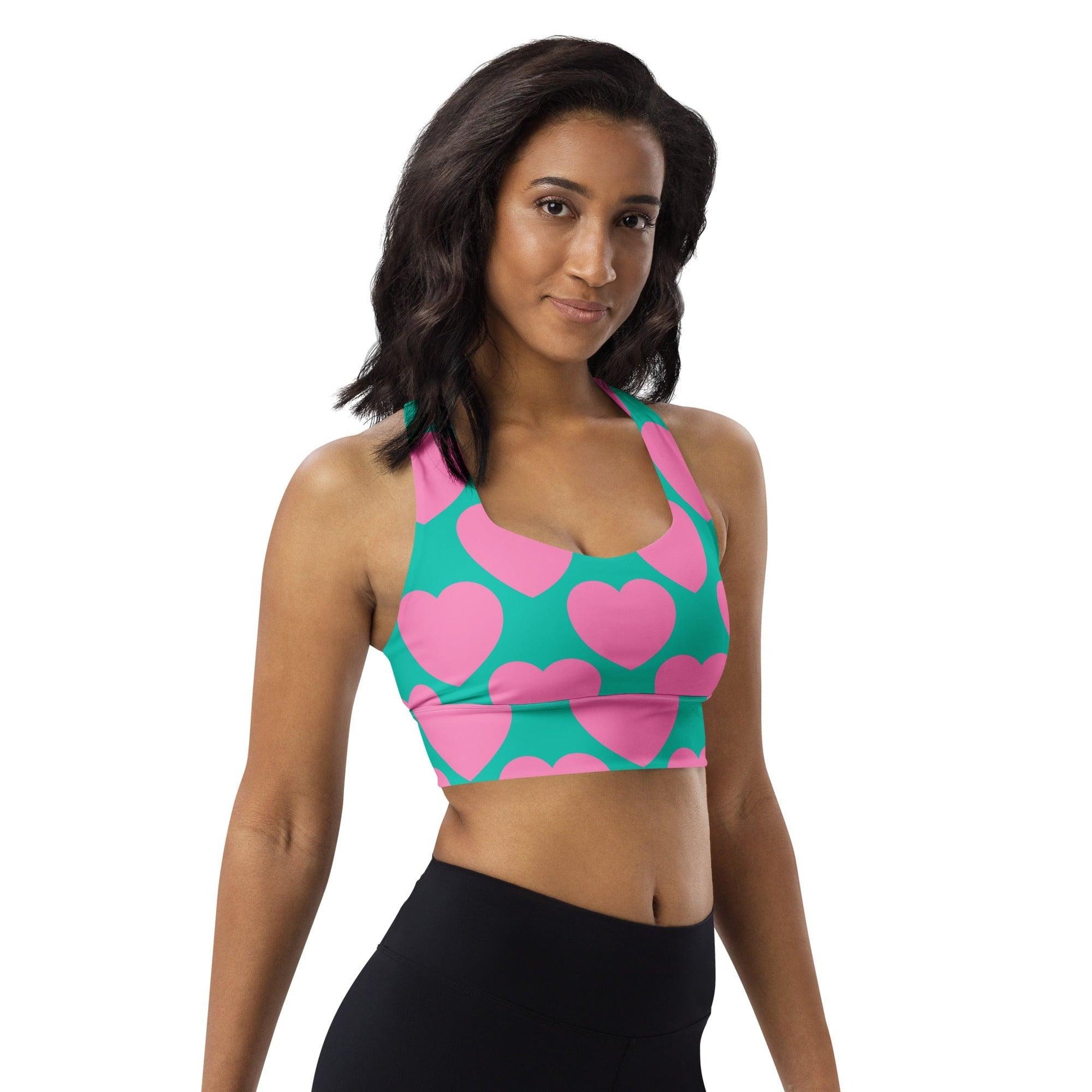 Sports Bra - ELLIE LOVE pink mint | SHALMIAK