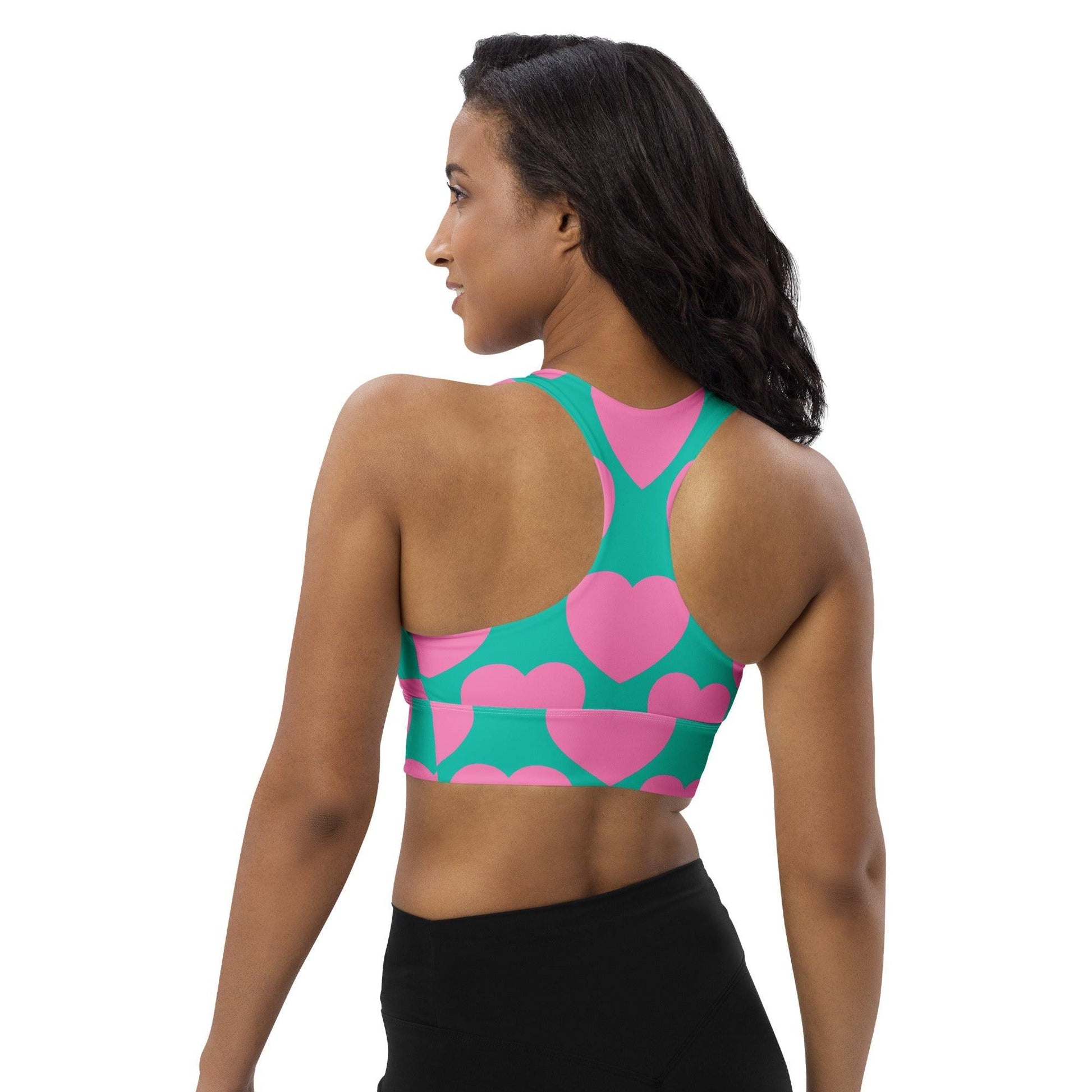 Sports Bra - ELLIE LOVE pink mint | SHALMIAK