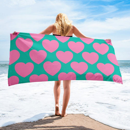 ELLIE LOVE pink mint - Towel | SHALMIAK