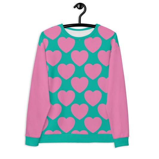 ELLIE LOVE pink mint - Sweatshirt | SHALMIAK