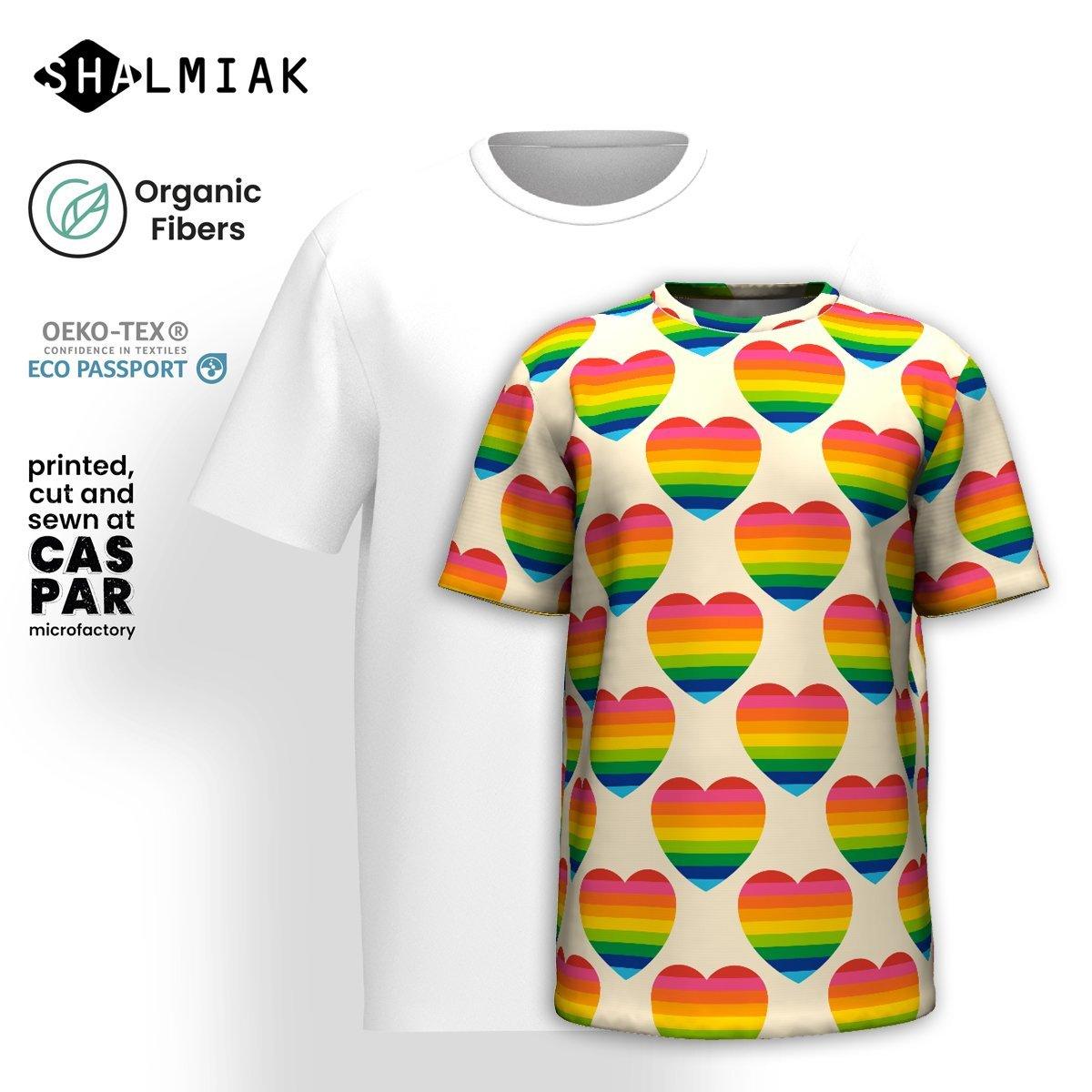 ELLIE LOVE rainbow - Organic Cotton T-Shirt | SHALMIAK