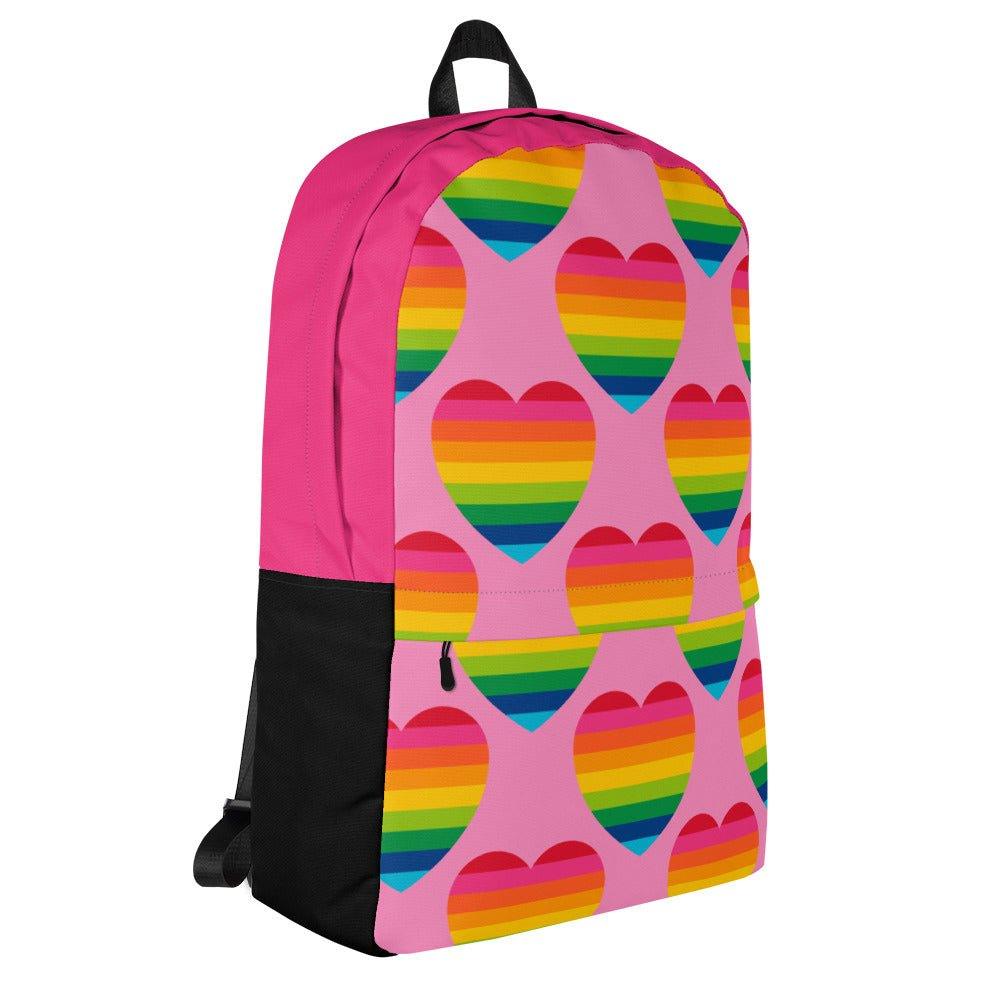 ELLIE LOVE rainbow pink - Backpack | SHALMIAK