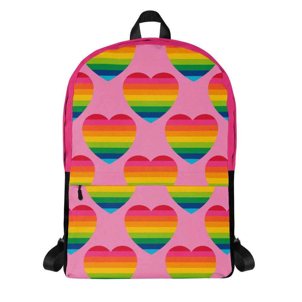 ELLIE LOVE rainbow pink - Backpack | SHALMIAK