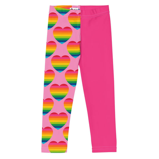 ELLIE LOVE rainbow pink - Kids' Leggings | SHALMIAK