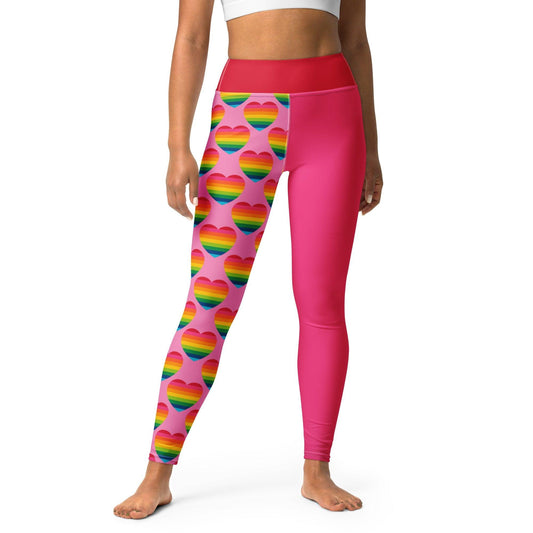 ELLIE LOVE rainbow pink - Yoga Leggings | SHALMIAK