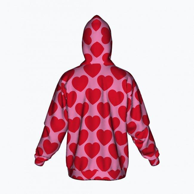 ELLIE LOVE red - Cotton Zipper Hoodie | SHALMIAK