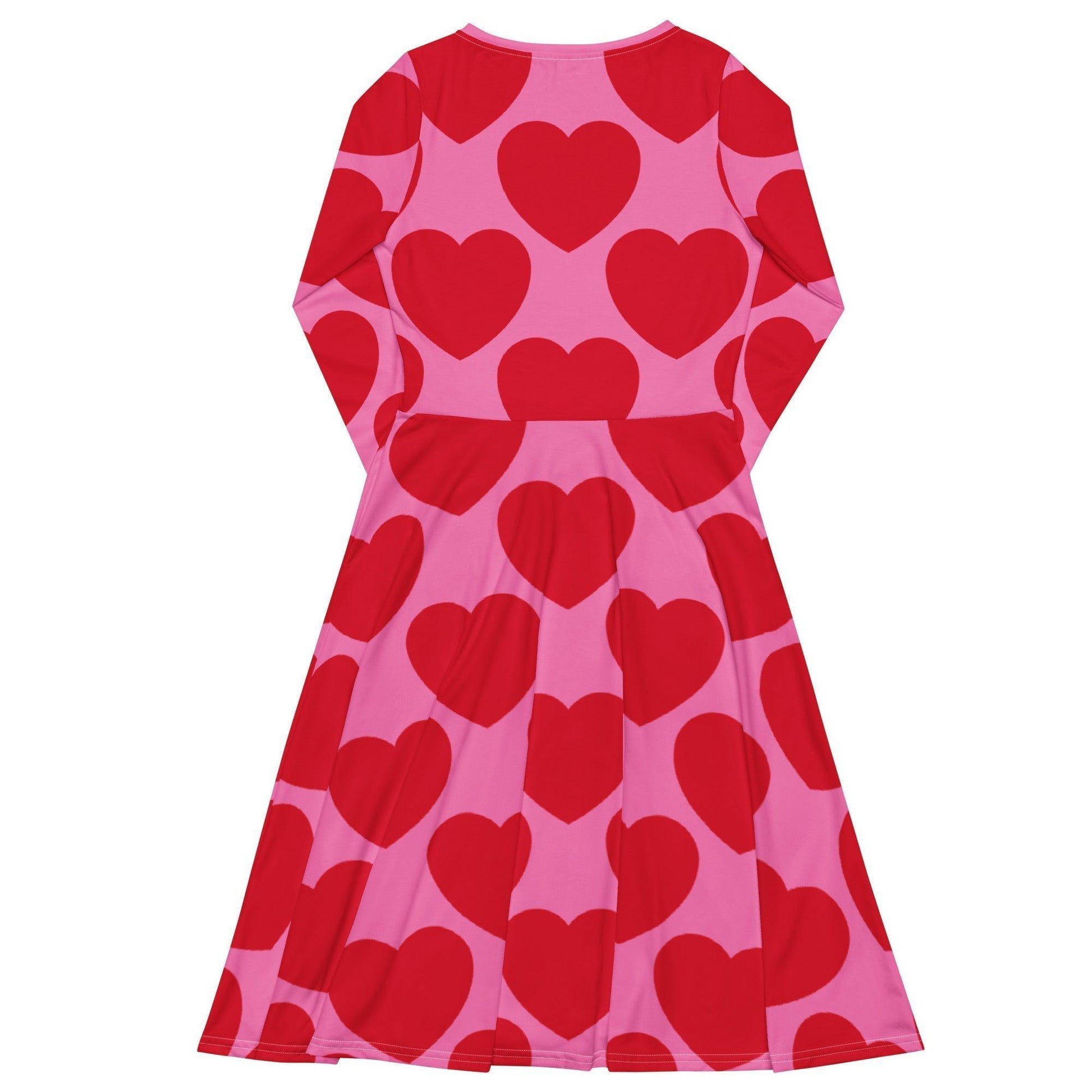 ELLIE LOVE red - Midi Dress With Pockets | SHALMIAK