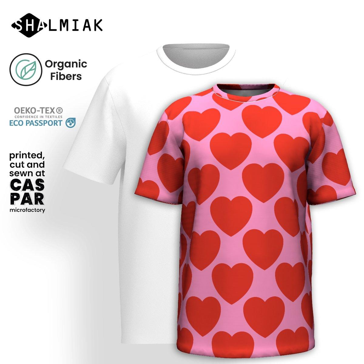 ELLIE LOVE red- Organic Cotton T-Shirt | SHALMIAK