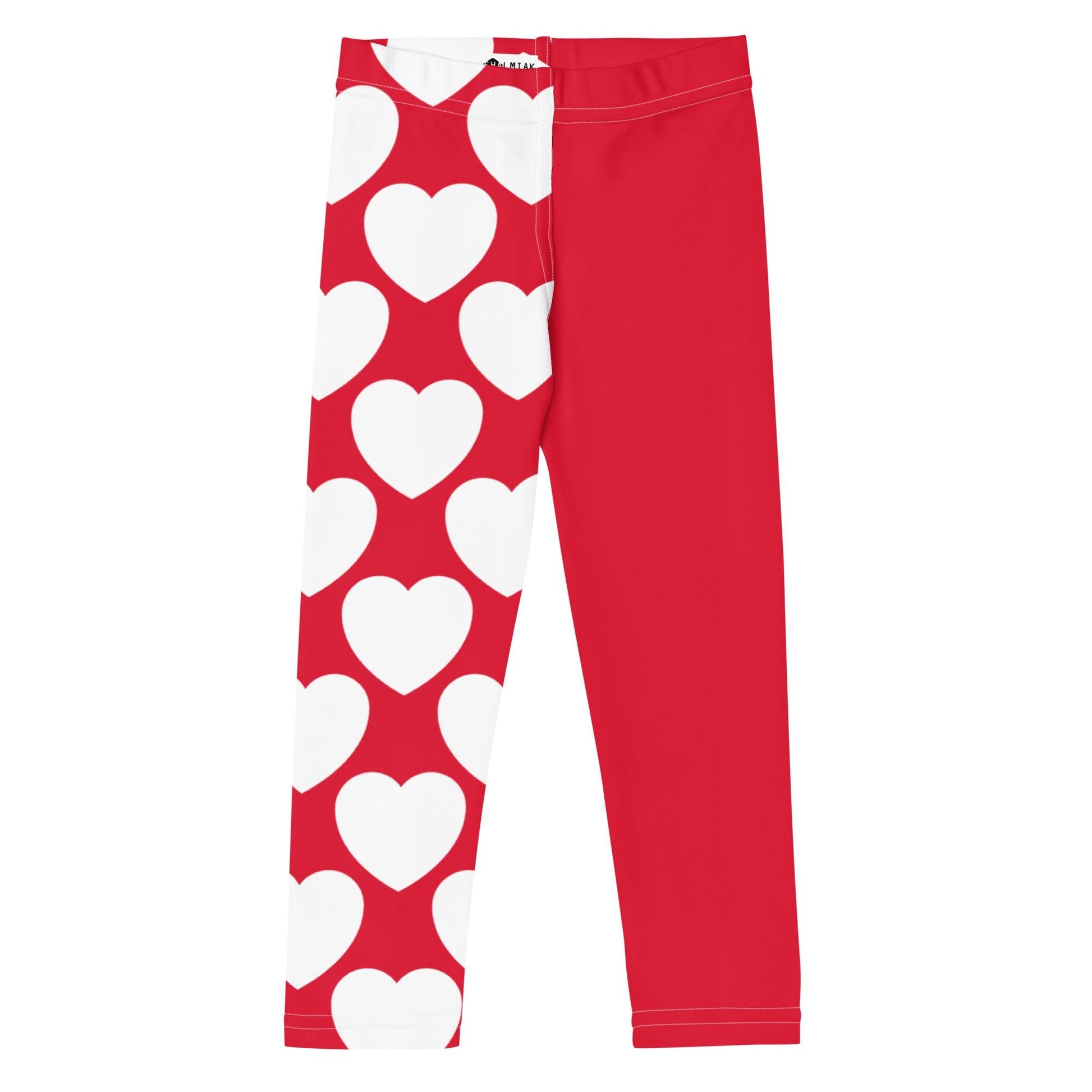 ELLIE LOVE red white - Kids' Leggings | SHALMIAK