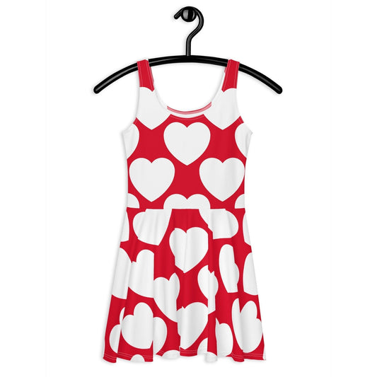 ELLIE LOVE red white - Skater Dress | SHALMIAK